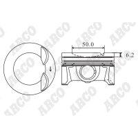 ARCO PKVW40825MGA 0.00 Kolben