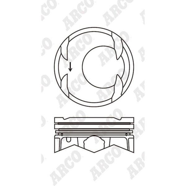 ARCO PKHD40770BGA 0.00 Kolben