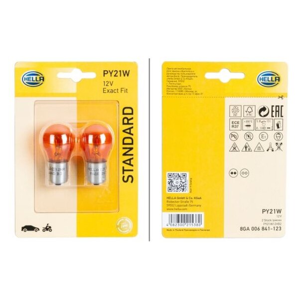 HELLA 8GA 006 841-123 Glühlampe, Blinkleuchte