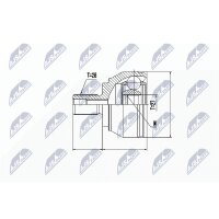 NTY NPZ-WW-037 Gelenksatz, Antriebswelle