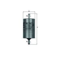 MAHLE KL 14 Kraftstofffilter