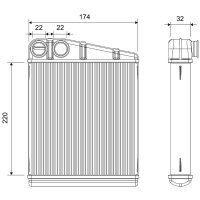 VALEO 812254 Wärmetauscher, Innenraumheizung