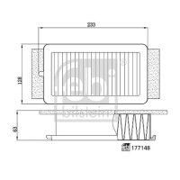 FEBI BILSTEIN 177148 Luftfilter