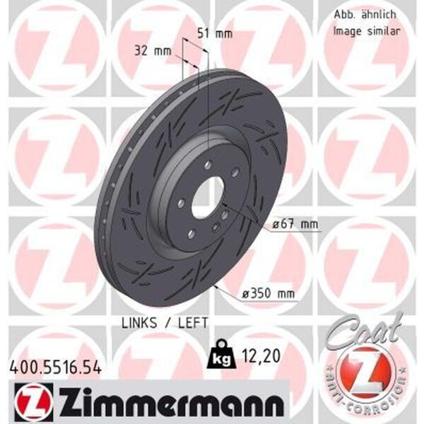ZIMMERMANN 400.5516.54 Bremsscheibe