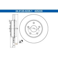 ATE 24.0125-0235.1 Bremsscheibe