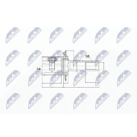 NTY NPW-WW-026 Gelenksatz, Antriebswelle