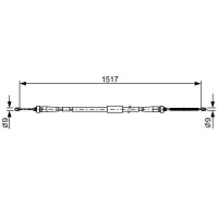 BOSCH 1 987 482 639 Seilzug, Feststellbremse