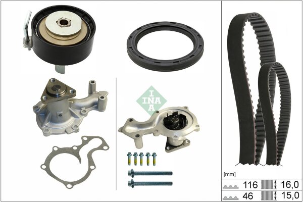 Schaeffler INA 530 0960 30 Wasserpumpe + Zahnriemensatz
