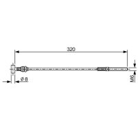 BOSCH 1 987 482 460 Seilzug, Feststellbremse