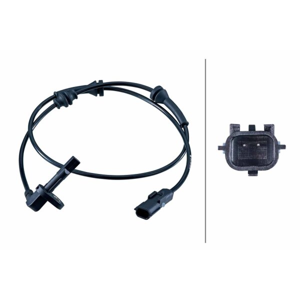 HELLA 6PU 358 252-551 Sensor, Raddrehzahl