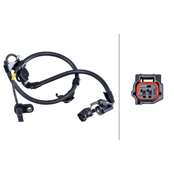 HELLA 6PU 358 417-581 Sensor, Raddrehzahl