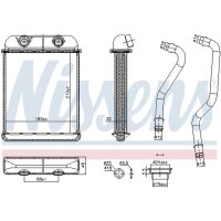 NISSENS 707257 Wärmetauscher, Innenraumheizung