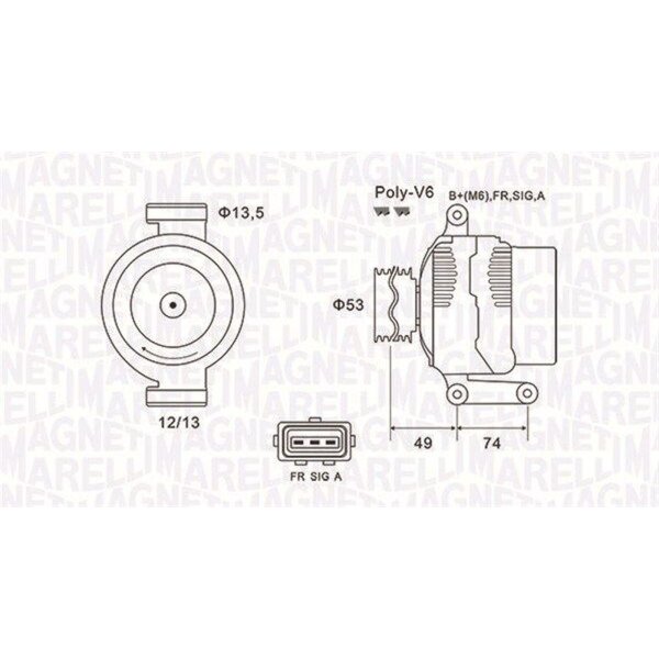 MAGNETI MARELLI 063731635010 Generator