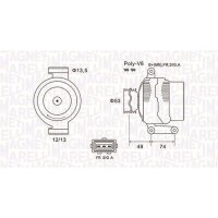 MAGNETI MARELLI 063731635010 Generator
