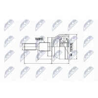 NTY NPZ-FR-050 Gelenksatz, Antriebswelle
