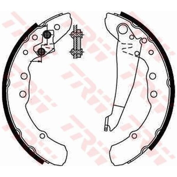 TRW GS8544 Bremsbackensatz