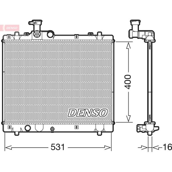 DENSO DRM47034 Kühler, Motorkühlung