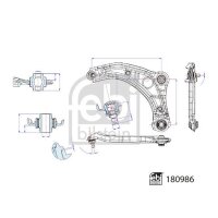 FEBI BILSTEIN 180986 Lenker, Radaufhängung