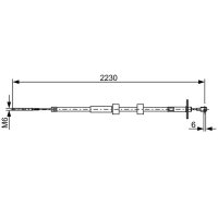 BOSCH 1 987 482 500 Seilzug, Feststellbremse