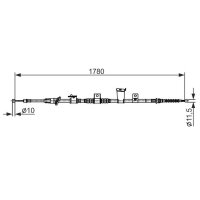 BOSCH 1 987 482 570 Seilzug, Feststellbremse