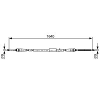 BOSCH 1 987 482 638 Seilzug, Feststellbremse