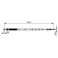 BOSCH 1 987 482 582 Seilzug, Feststellbremse