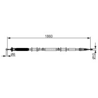 BOSCH 1 987 482 579 Seilzug, Feststellbremse