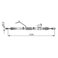 BOSCH 1 987 482 673 Seilzug, Feststellbremse