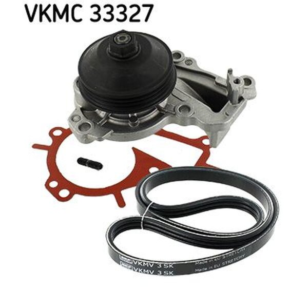 SKF VKMC 33327 Wasserpumpe + Keilrippenriemensatz