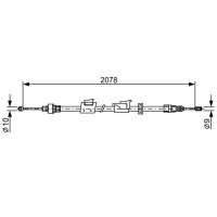 BOSCH 1 987 482 706 Seilzug, Feststellbremse