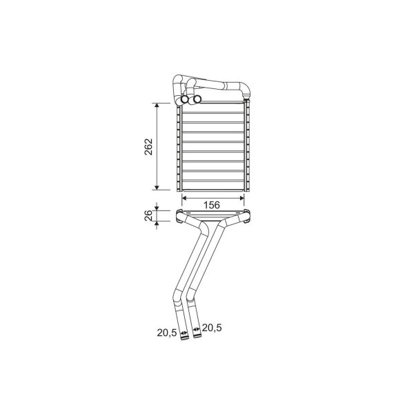 VALEO 811655 Wärmetauscher, Innenraumheizung