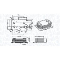 MAGNETI MARELLI 350300004300 Ölkühler,...