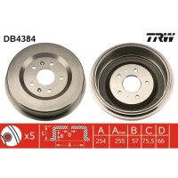 TRW DB4384 Bremstrommel