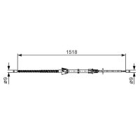 BOSCH 1 987 482 375 Seilzug, Feststellbremse