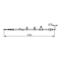 BOSCH 1 987 482 619 Seilzug, Feststellbremse