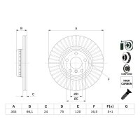 BOSCH 0 986 479 E06 Bremsscheibe
