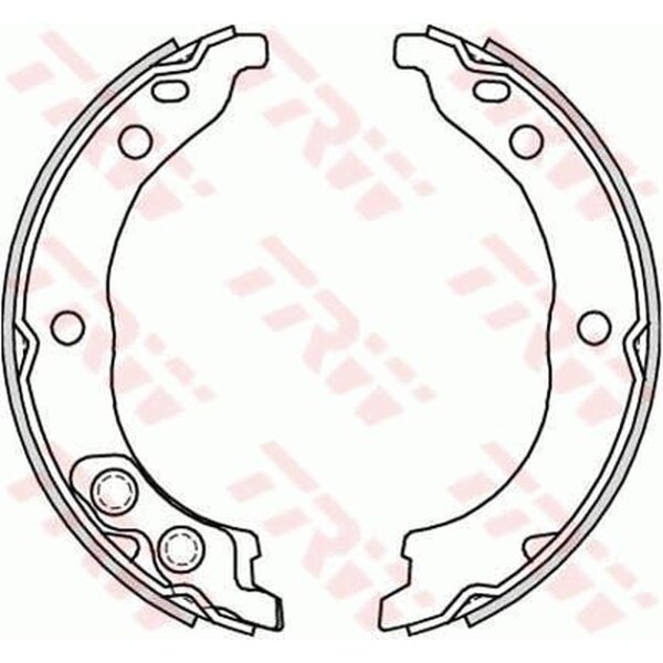 TRW GS8715 Bremsbackensatz, Feststellbremse