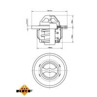 NRF 725150 Thermostat, Kühlmittel