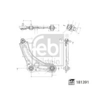 FEBI BILSTEIN 181391 Lenker, Radaufhängung