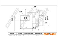 DR!VE+ DP2110.10.1297 Gelenksatz, Antriebswelle