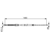 BOSCH 1 987 482 456 Seilzug, Feststellbremse