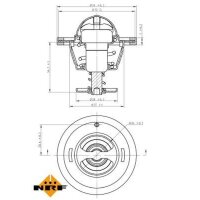 NRF 725126 Thermostat, Kühlmittel
