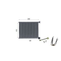 MAHLE AH 330 000S Wärmetauscher, Innenraumheizung