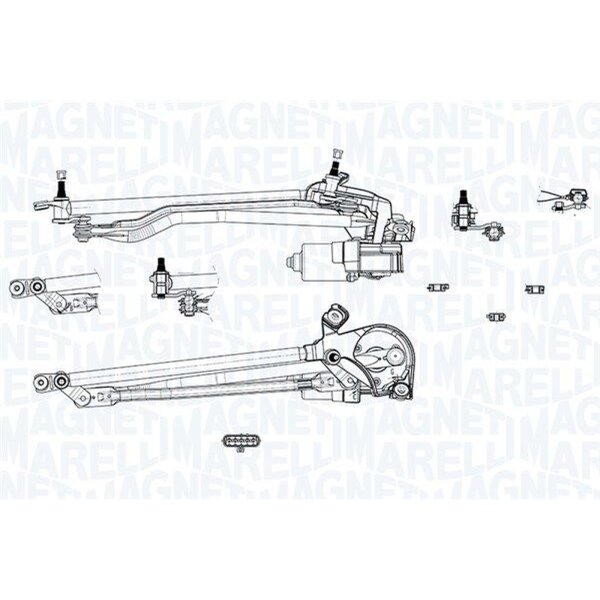 MAGNETI MARELLI 064351788010 Scheibenreinigungsanlage