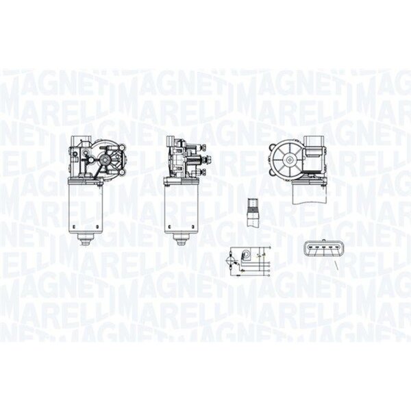 MAGNETI MARELLI 064381300010 Wischermotor