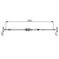 BOSCH 1 987 482 785 Seilzug, Feststellbremse