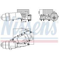 NISSENS 91385 Ölkühler, Motoröl
