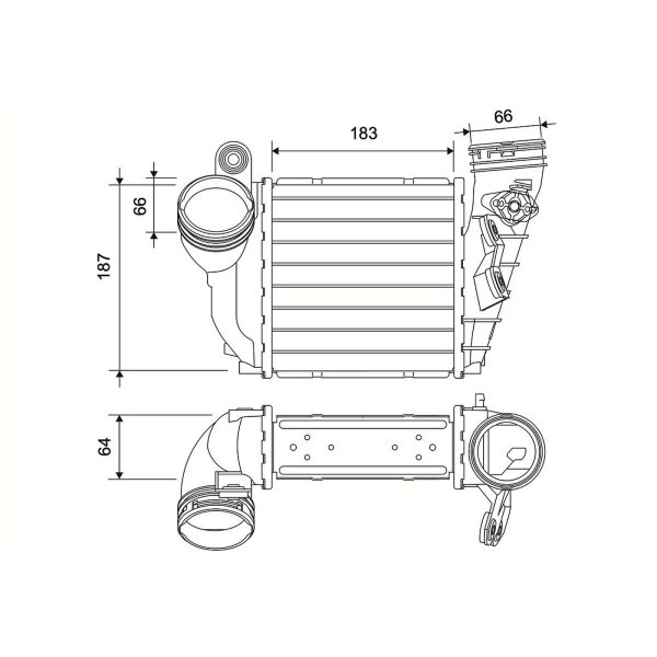 VALEO 822953 Ladeluftkühler