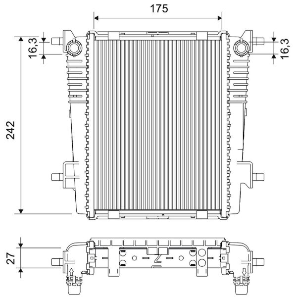 VALEO 701520 Kühler, Motorkühlung