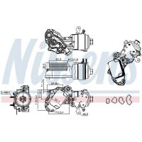 NISSENS 91227 Ölkühler, Motoröl